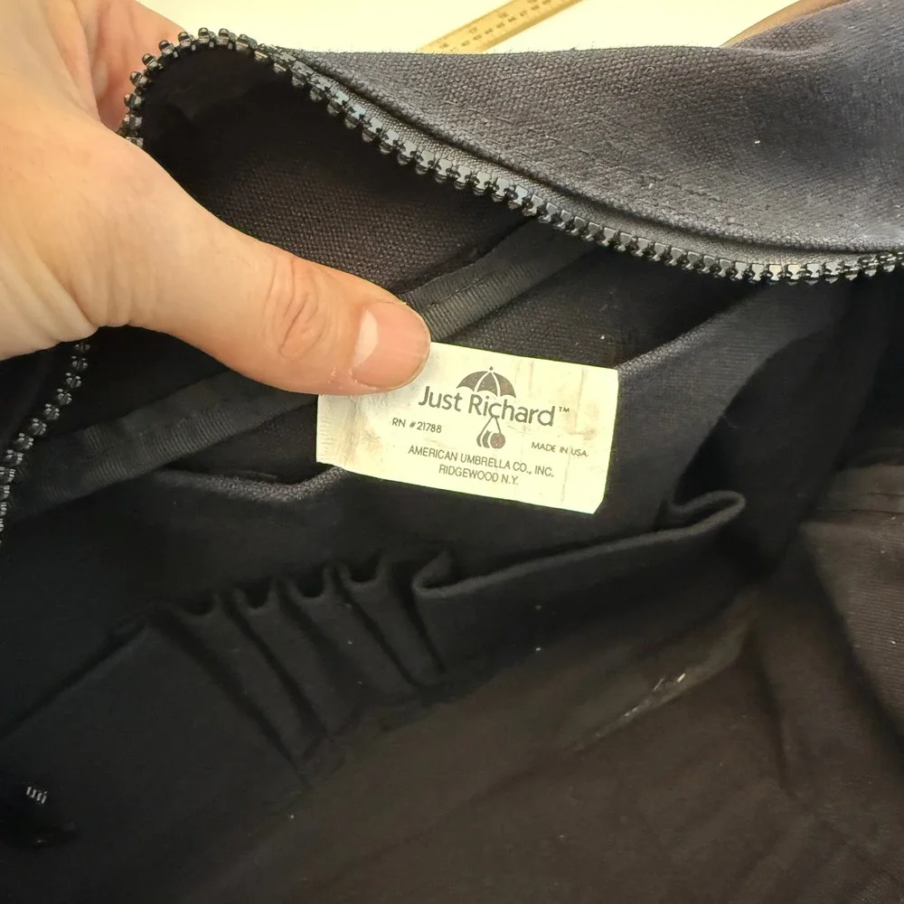 US Postal Service Navy Blue Canvas Briefcase Messenger‎ Bag OS